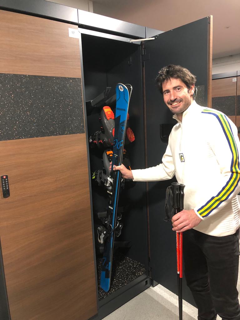 Ski storage in Valloire at Grange Sport